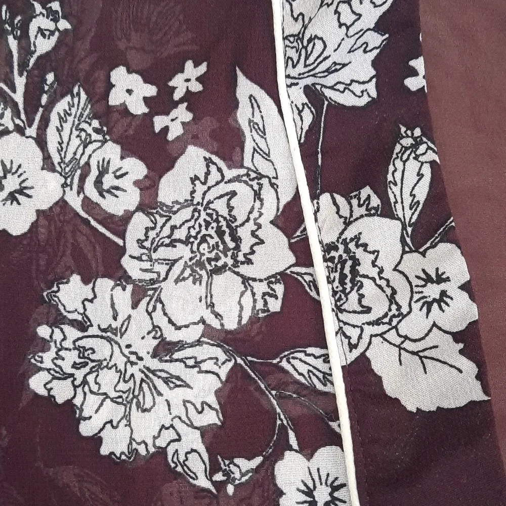 Live 4 Truth Plum Floral Sheer Midi Cardigan - Picture 3 of 6